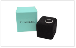 二手TIFFANY 蒂芬妮半圈鑲嵌鑽石戒指