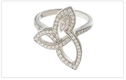 二手HARRY WINSTON 哈里溫斯頓 LILY CLUSTER鑽石戒指