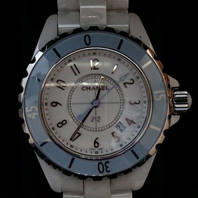 CHANEL J12 H4340 淡藍錶框 全球限量1200隻 190602 松山
