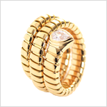 BVLGARI 寶格麗 二手 TUBOGAS 戒指 K18